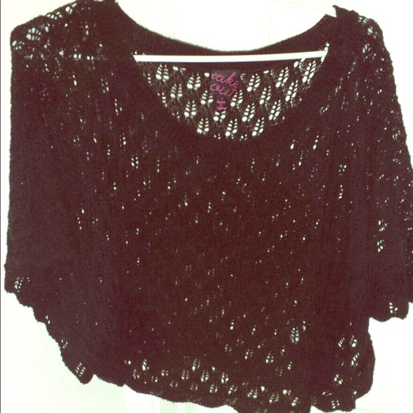 Black Crochet Top