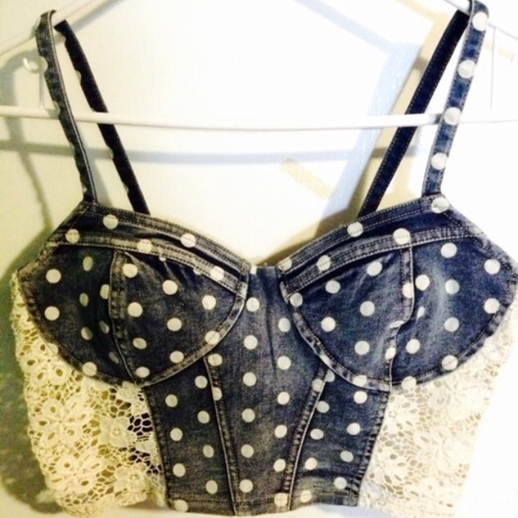 Denim crop top!