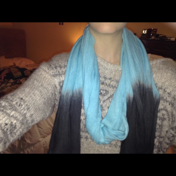 beautiful faded color scarf.