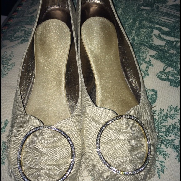 Devi Kroell beige linen ballet flats - Picture 3 of 4