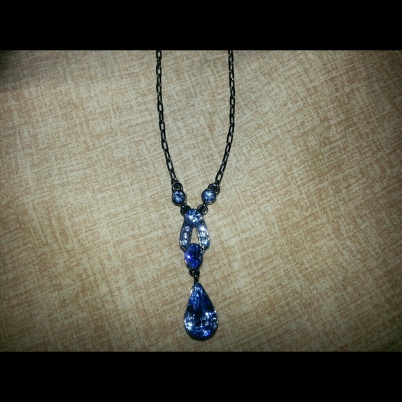 Blue Crystal Givenchy Necklace