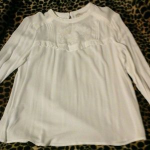New ivory  f21  long sleeve  shirt