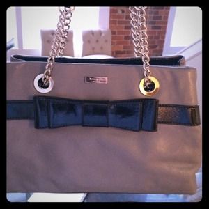 Kate Spade Charcoal Bow tie Bag