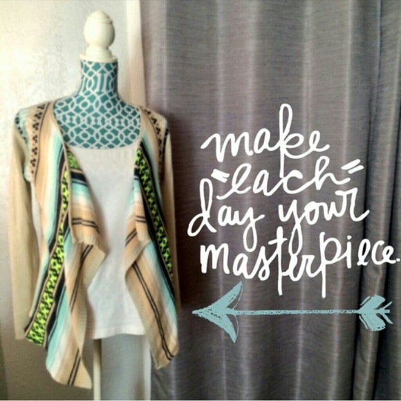 Draped cardigan
