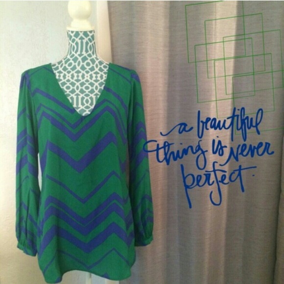 Chevron tunic top