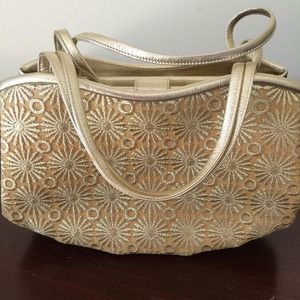 Gold Manolo Blahnik Evening Bag