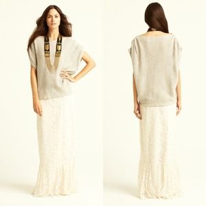 Lace Ruffle Maxi Skirt