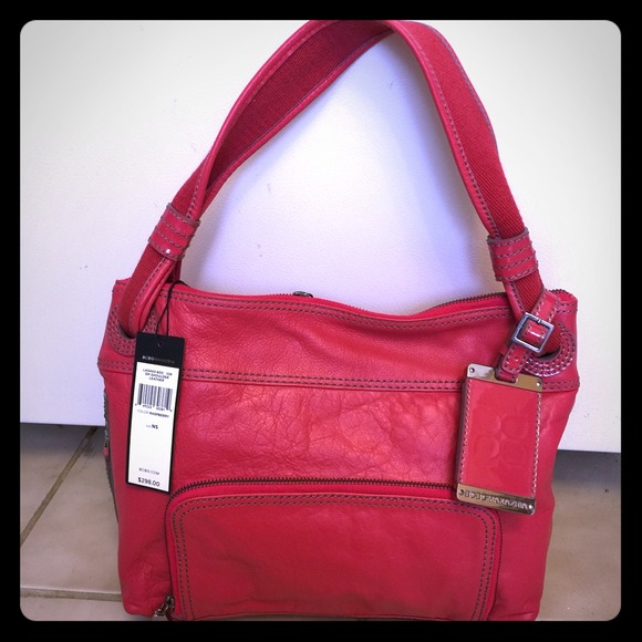 NWT BCBG Pink leather Hobo bag