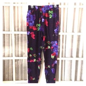 Tucker floral-print silk pants