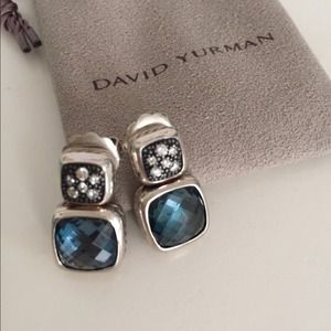 NWOT David Yurman chiclet linear drop earrings