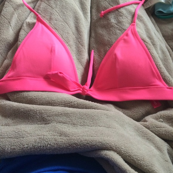 hot pink bow push up top