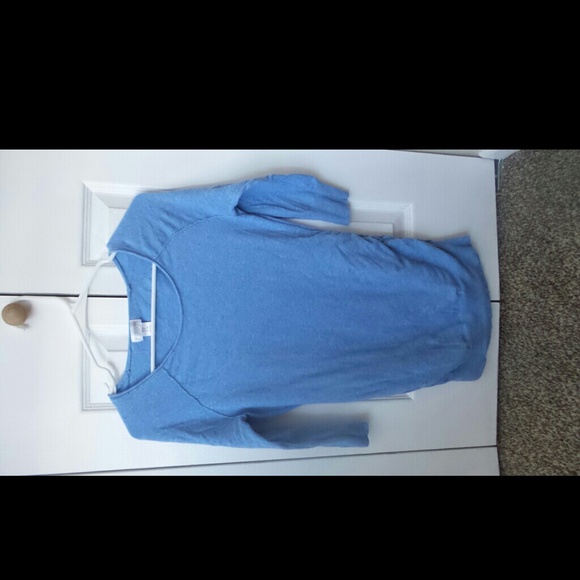 Light blue maternity top