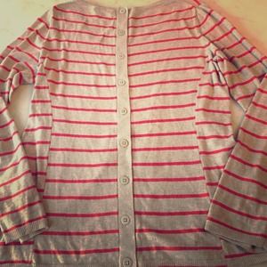 Banana Republic button back striped sweater