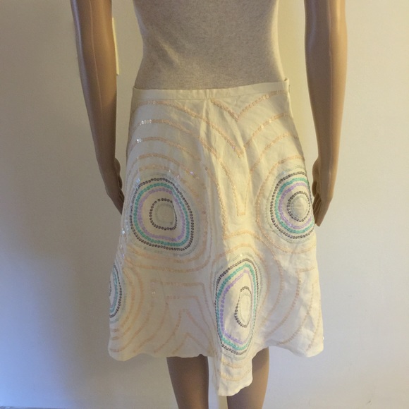 French Connection Concentric Sequin Circles Skirt - Picture 2 of 3