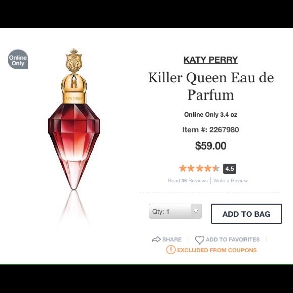 Katy Perry 'Killer Queen' perfume