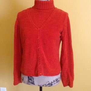 Tomfoolery 100Chenille. Sweater burnt orange 2 PC.