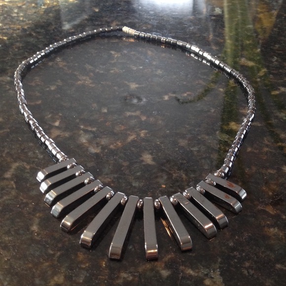 Black stone neckless.