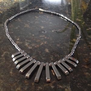 Black stone neckless.