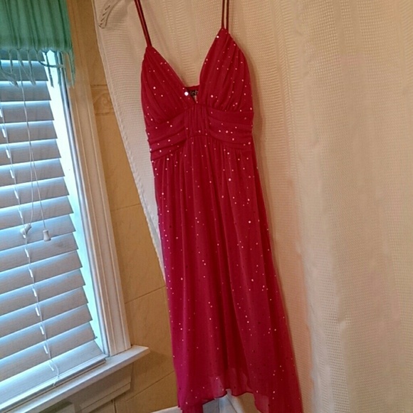 Spaghetti strap short prom style dress