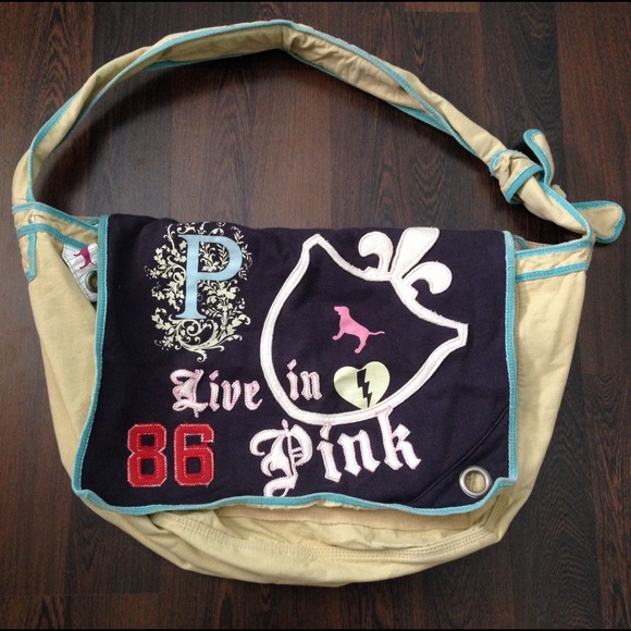 Vs Victoria's Secret Pink Sweatshirt Messenger Bag