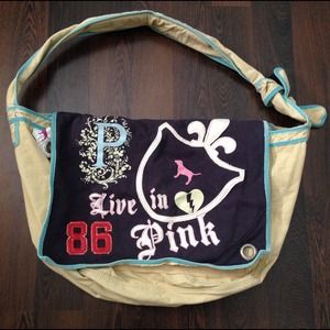 Vs Victoria's Secret Pink Sweatshirt Messenger Bag