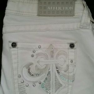 White Affliction skinny jeans!