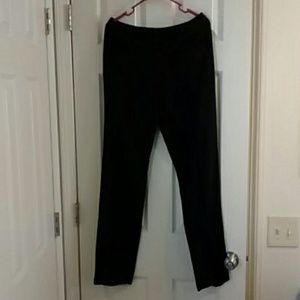 Pleated dress pants black