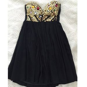 LF Angel Biba Bejeweled Dress