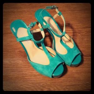 Turquoise heels