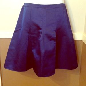 Dark blue silk skirt