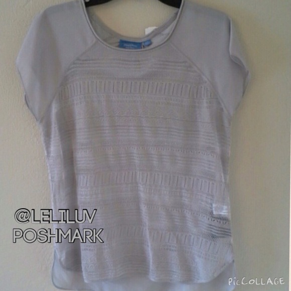 π«GIFTEDπ«Mixed media short sleeve sweater - Picture 3 of 4