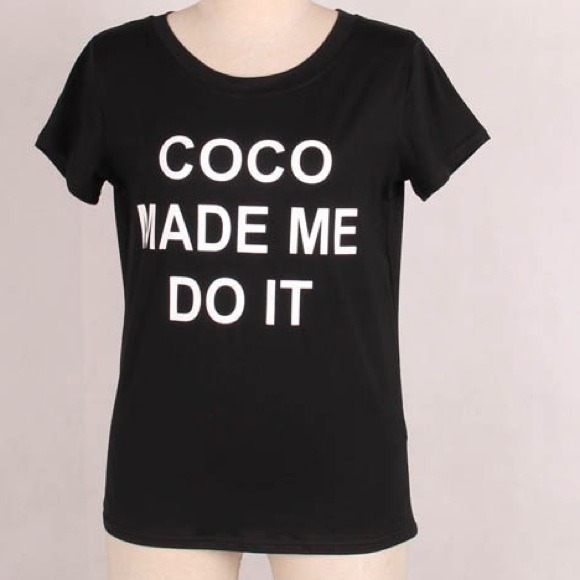 Coco made me do it tee💗💁