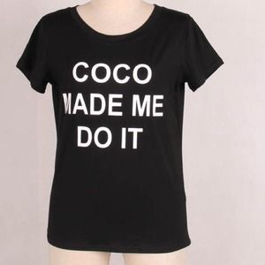 Coco made me do it tee💗💁