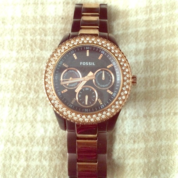 Chocolate Brown Fossil Watch