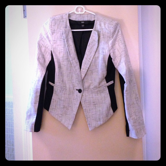 Blazer colorblock size Xs white, grey, black