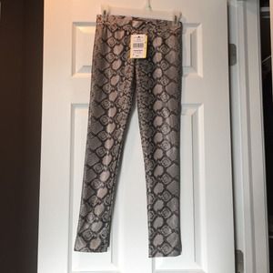 Snakeskin Print Leggings