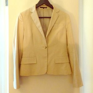 Theory tan blazer size 4