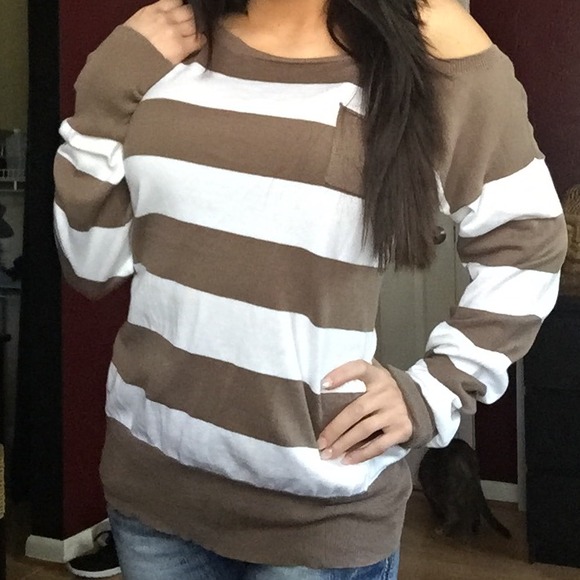 J. Crew wide scoop neck sweater