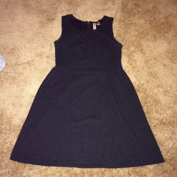 Plain black dress