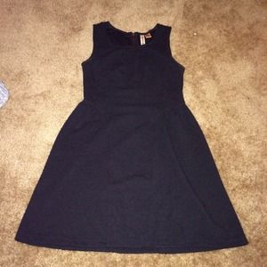Plain black dress