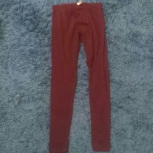 Burgandy legging