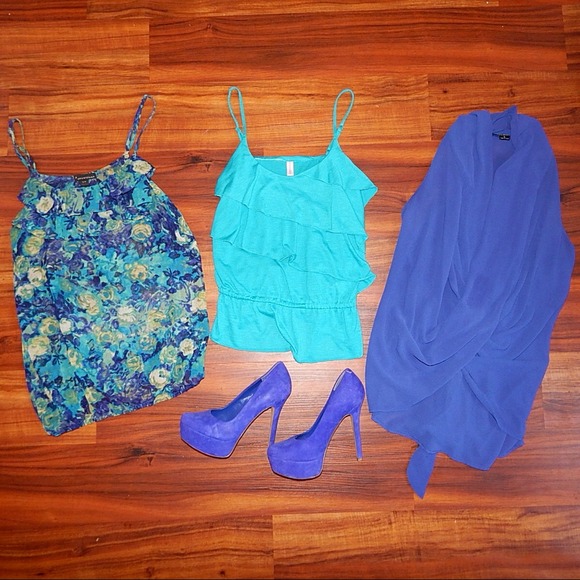 ❌Sold❌🎽💎🌀Blue Blouse Bundle🌀💎🎽