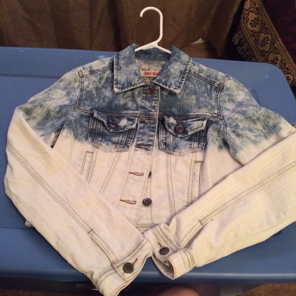 Acid washed denim jacket