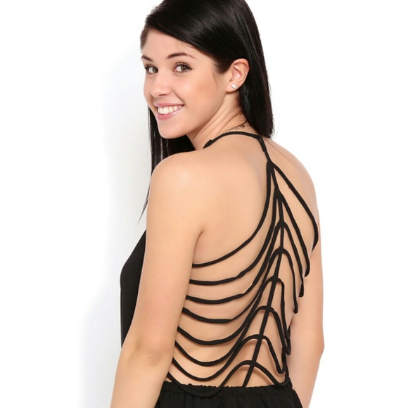 Final  $15 blk romper with skeleton back