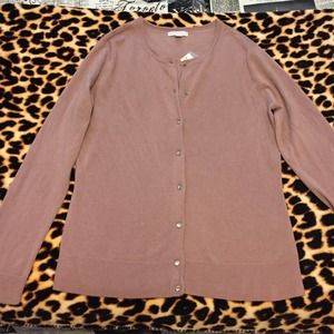 Brand new dark pink button up sweater