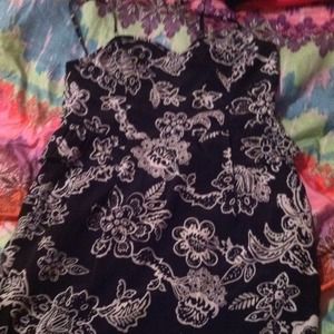 American Eagle printed peplum dress