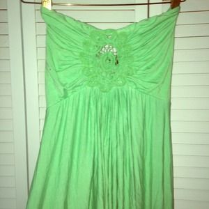Lime  elettra dress