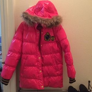 Warm hot pink coat