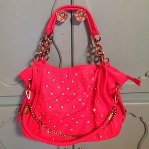 Hot Pink Buckle Purse