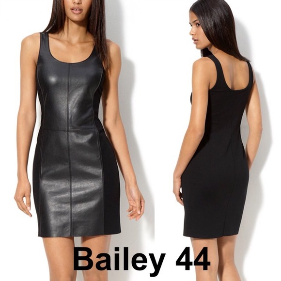 Bailey 44 faux leather dress XS